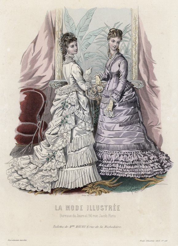 Francia divatlemez, 19. század vége alkotó: French School