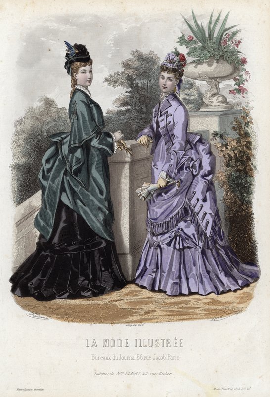 Francia divatlemez, 19. század vége alkotó: French School