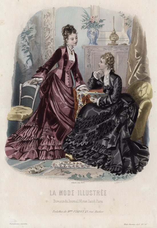 Francia divatlemez, 19. század vége alkotó: French School