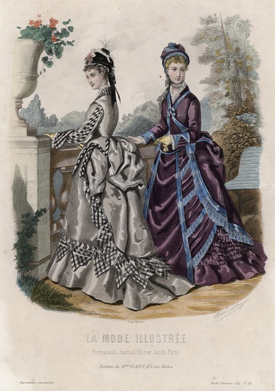Francia divatlemez, 19. század vége alkotó: French School