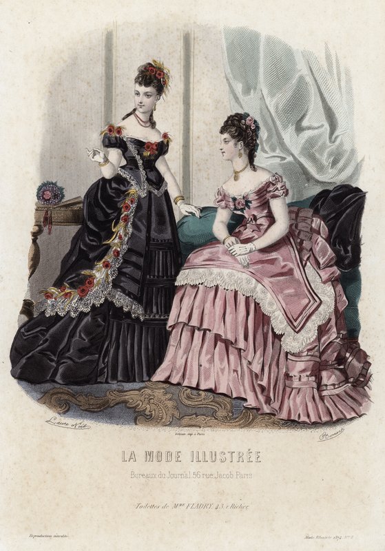 Francia divatlemez, 19. század vége alkotó: French School