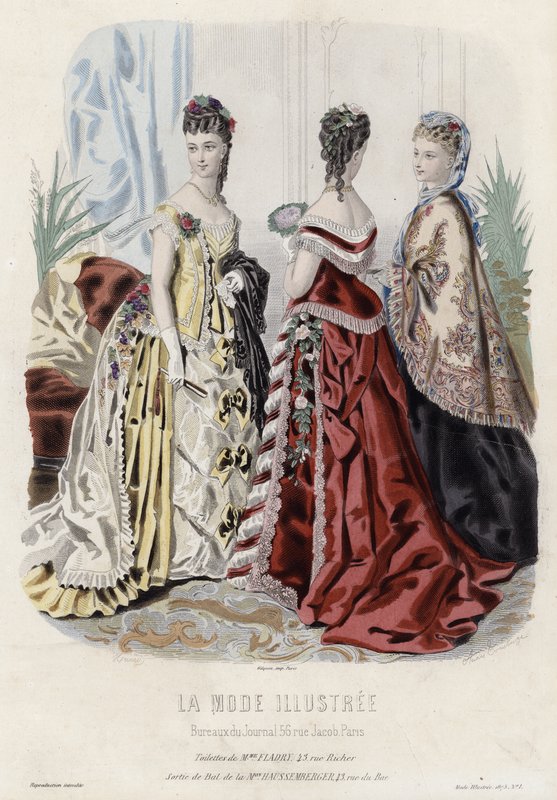Francia divatlemez, 19. század vége alkotó: French School