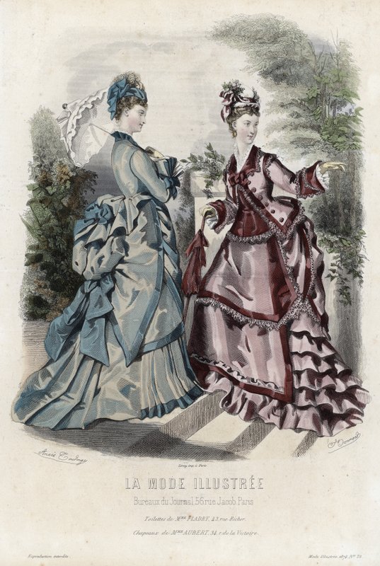 Francia divatlemez, 19. század vége alkotó: French School