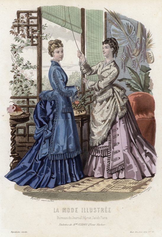 Francia divatlemez, 19. század vége alkotó: French School