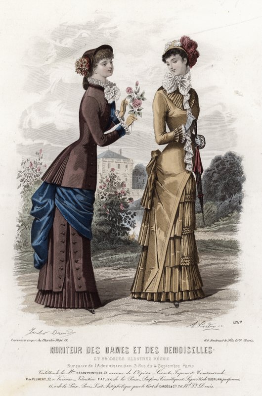 Francia divatlemez, 19. század vége alkotó: French School