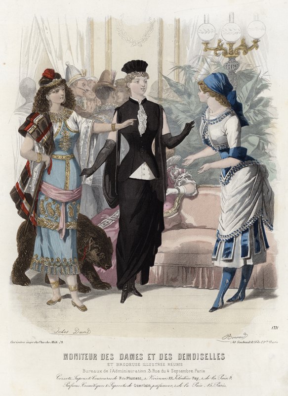 Francia divatlemez, 19. század vége alkotó: French School