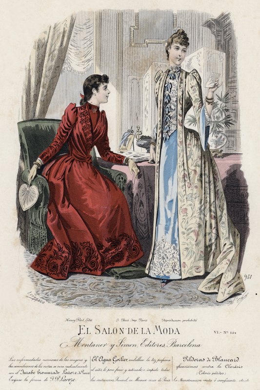 Francia divatlemez, 19. század vége alkotó: French School