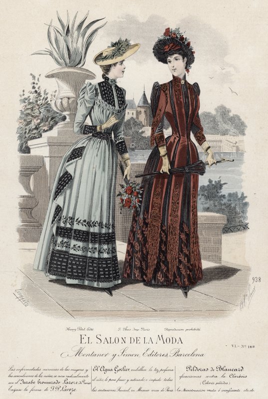Francia divatlemez, 19. század vége alkotó: French School