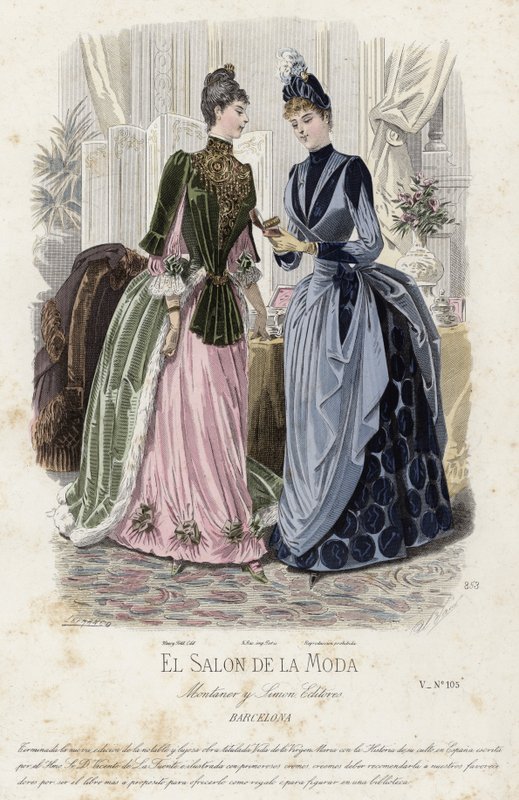Francia divatlemez, 19. század vége alkotó: French School