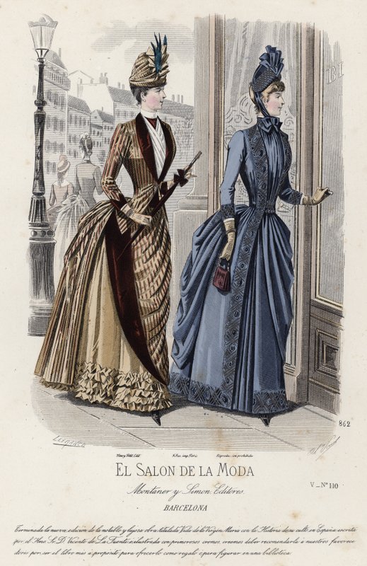 Francia divatlemez, 19. század vége alkotó: French School
