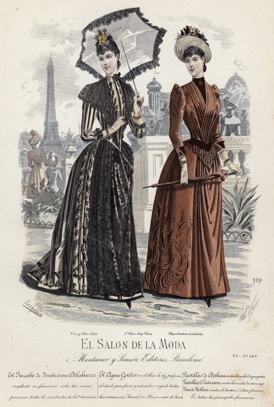 Francia divatlemez, 19. század vége alkotó: French School