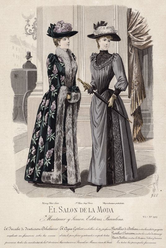 Francia divatlemez, 19. század vége alkotó: French School