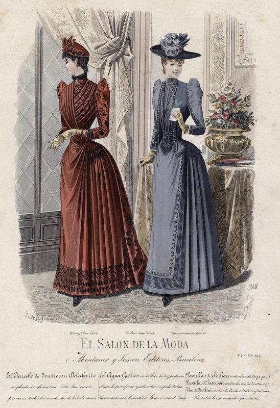 Francia divatlemez, 19. század vége alkotó: French School