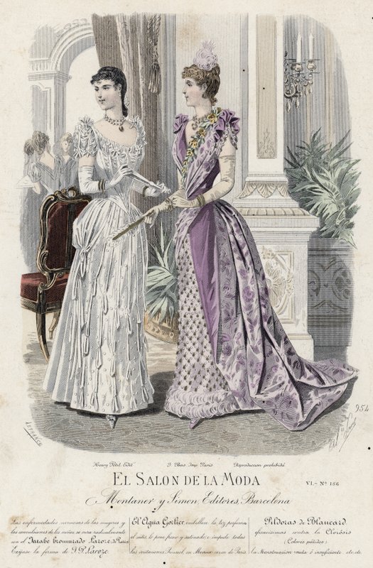 Francia divatlemez, 19. század vége alkotó: French School