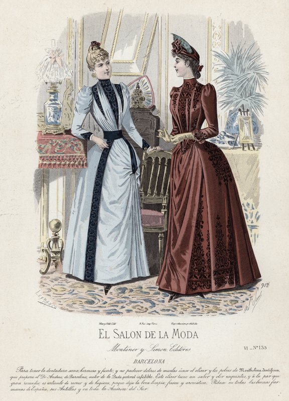Francia divatlemez, 19. század vége alkotó: French School