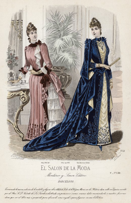Francia divatlemez, 19. század vége alkotó: French School