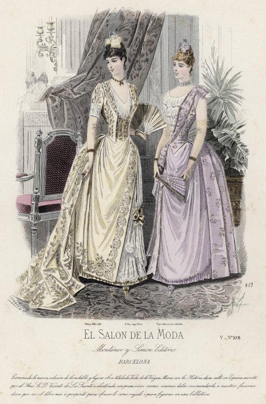 Francia divatlemez, 19. század vége alkotó: French School