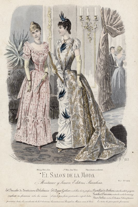 Francia divatlemez, 19. század vége alkotó: French School