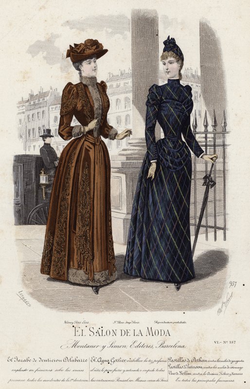 Francia divatlemez, 19. század vége alkotó: French School