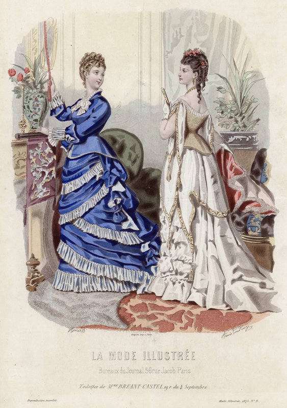 Francia divatlemez, 19. század vége alkotó: French School