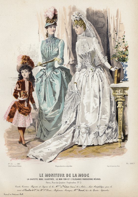 Francia divatlemez, 19. század vége alkotó: French School