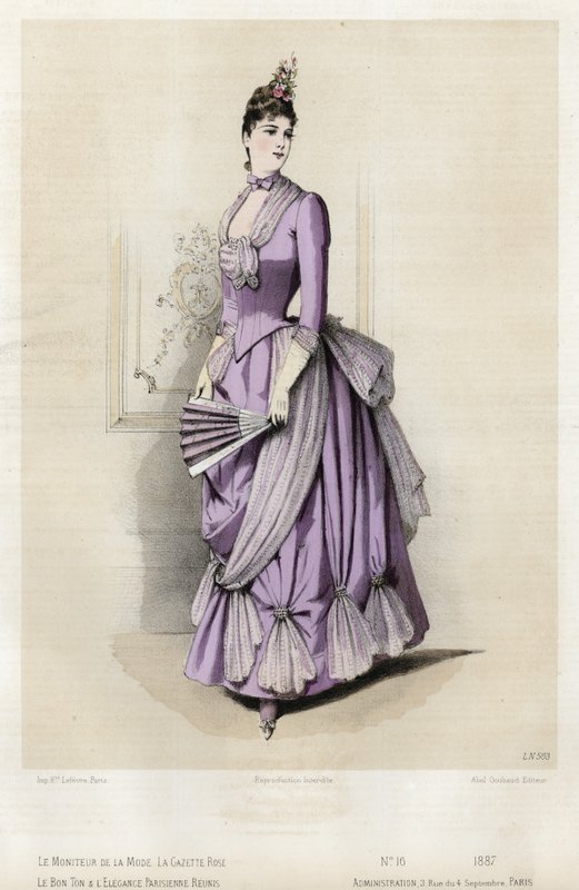 Francia divatlemez, 19. század vége alkotó: French School