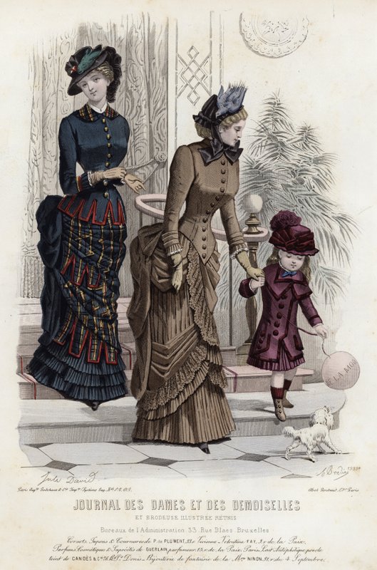 Francia divatlemez, 19. század vége alkotó: French School