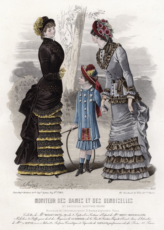 Francia divatlemez, 19. század vége alkotó: French School
