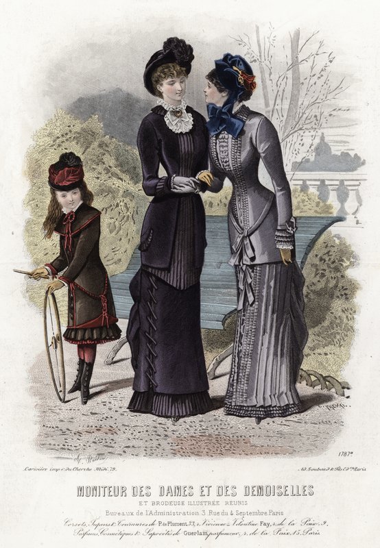 Francia divatlemez, 19. század vége alkotó: French School