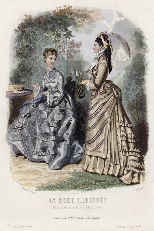Francia divatlemez, 19. század vége alkotó: French School