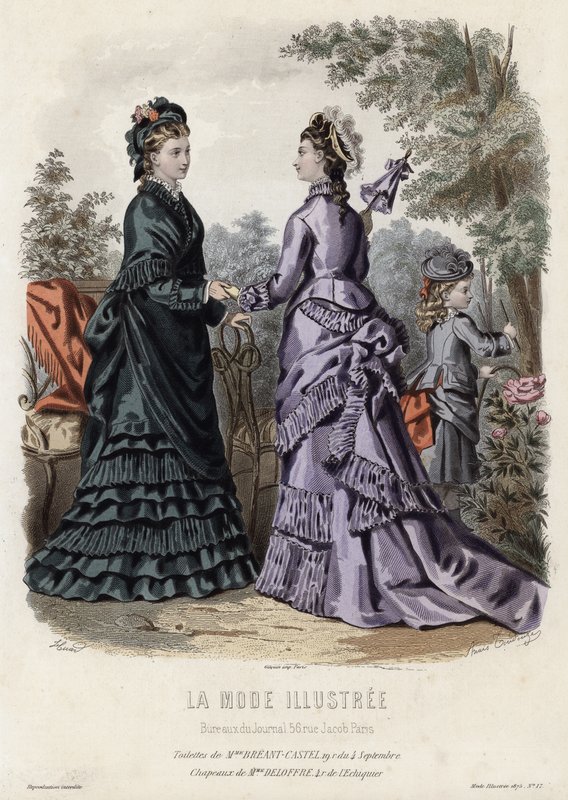 Francia divatlemez, 19. század vége alkotó: French School