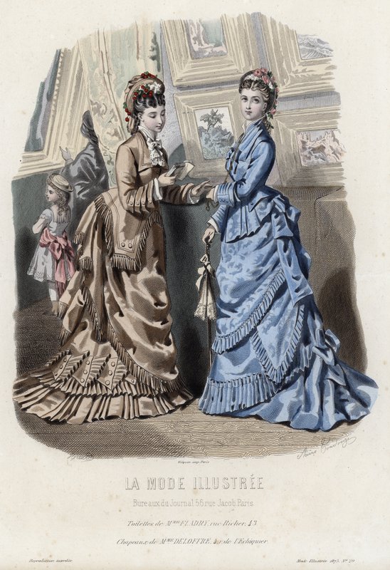 Francia divatlemez, 19. század vége alkotó: French School