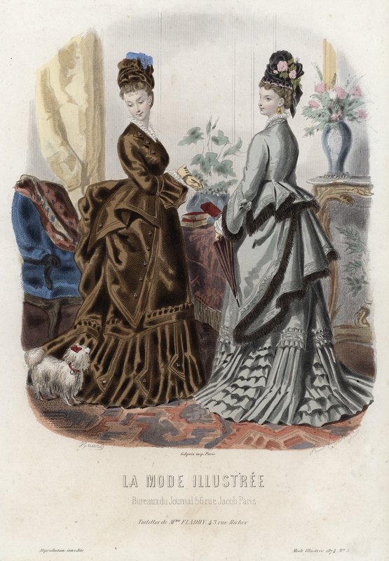 Francia divatlemez, 19. század vége alkotó: French School