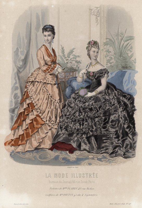 Francia divatlemez, 19. század vége alkotó: French School