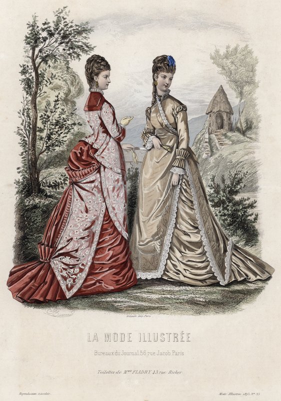 Francia divatlemez, 19. század vége alkotó: French School