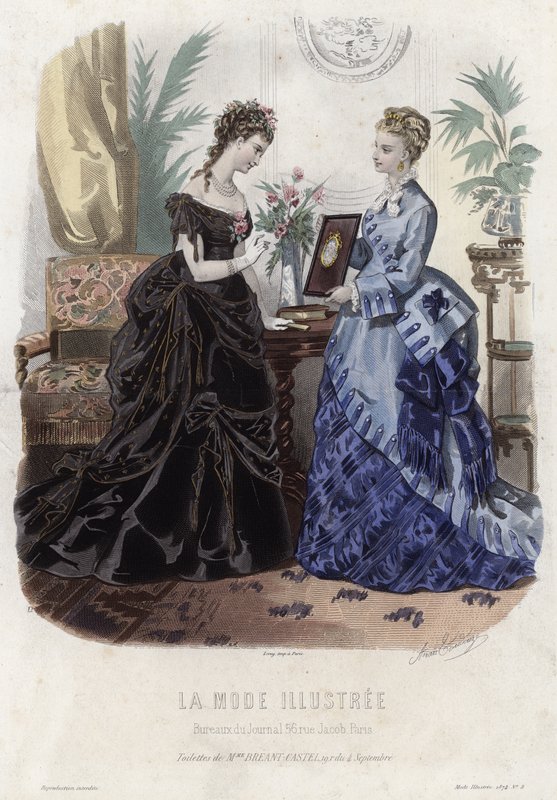 Francia divatlemez, 19. század vége alkotó: French School