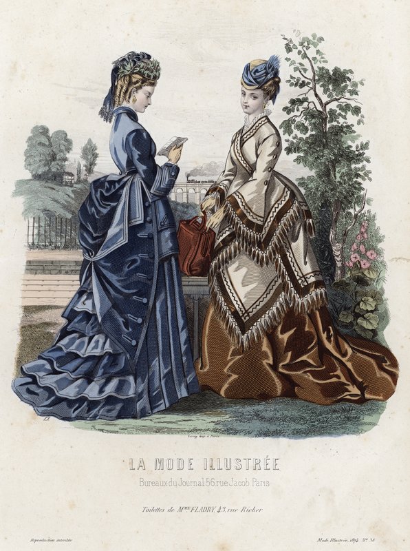 Francia divatlemez, 19. század vége alkotó: French School