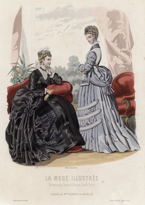 Francia divatlemez, 19. század vége alkotó: French School