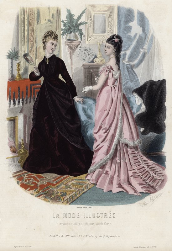 Francia divatlemez, 19. század vége alkotó: French School