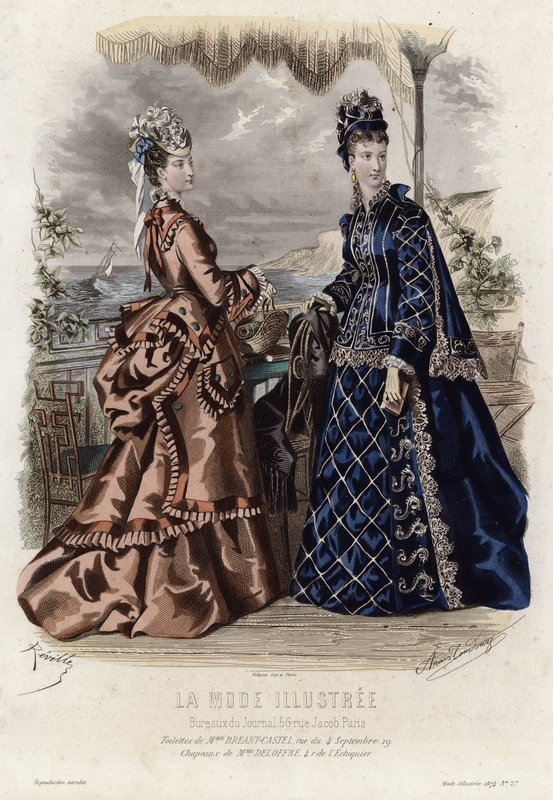 Francia divatlemez, 19. század vége alkotó: French School