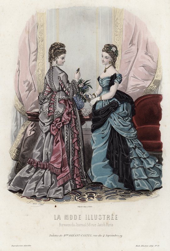 Francia divatlemez, 19. század vége alkotó: French School