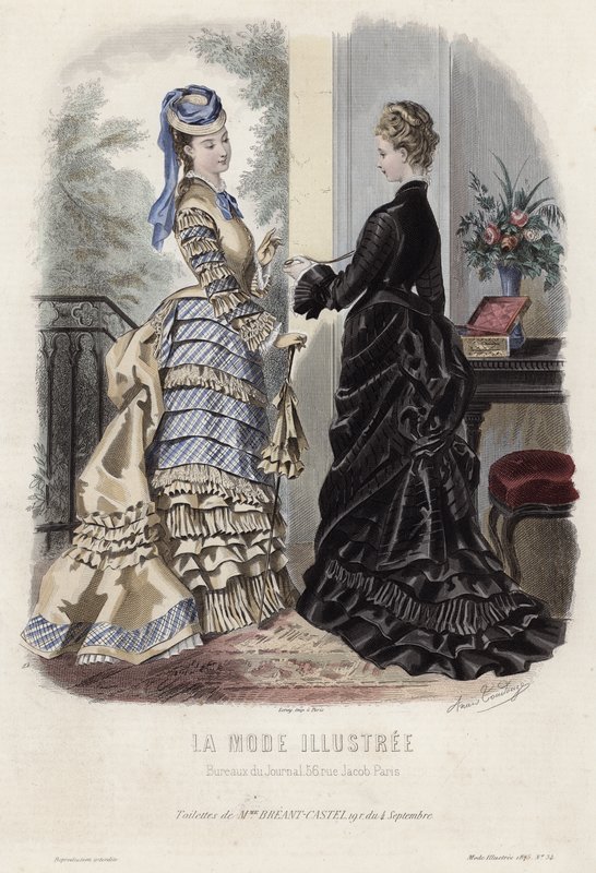 Francia divatlemez, 19. század vége alkotó: French School