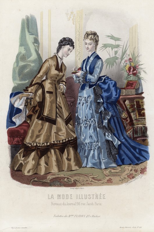 Francia divatlemez, 19. század vége alkotó: French School