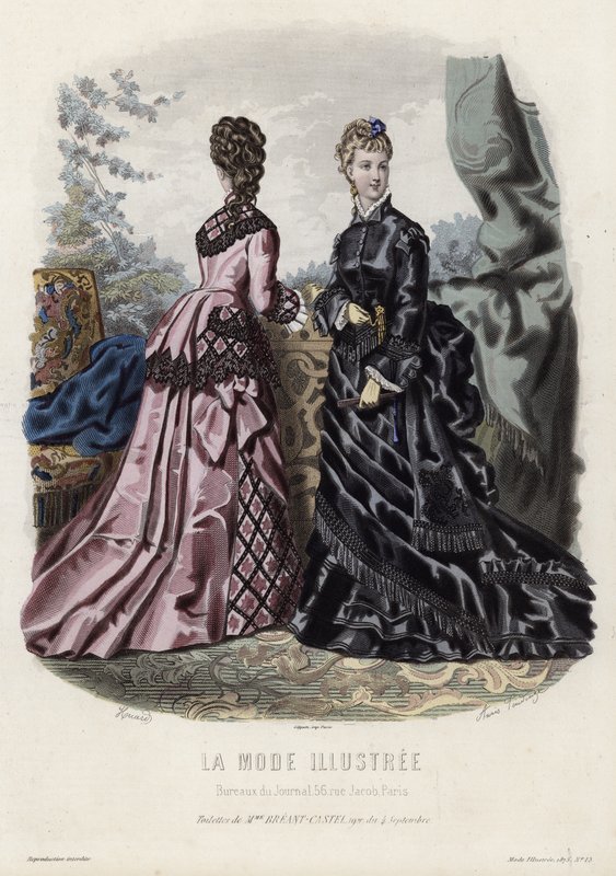 Francia divatlemez, 19. század vége alkotó: French School