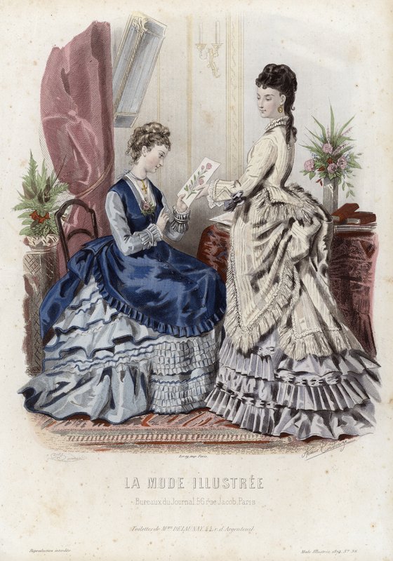 Francia divatlemez, 19. század vége alkotó: French School