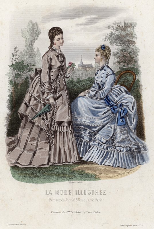 Francia divatlemez, 19. század vége alkotó: French School