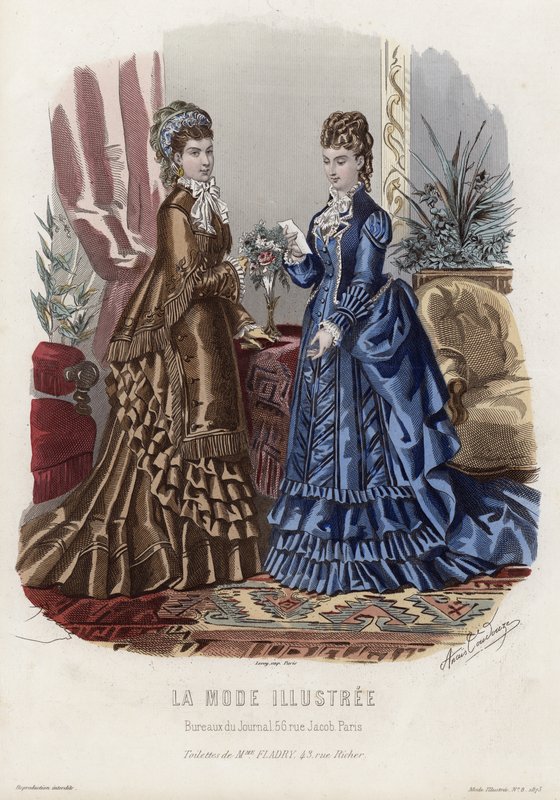 Francia divatlemez, 19. század vége alkotó: French School