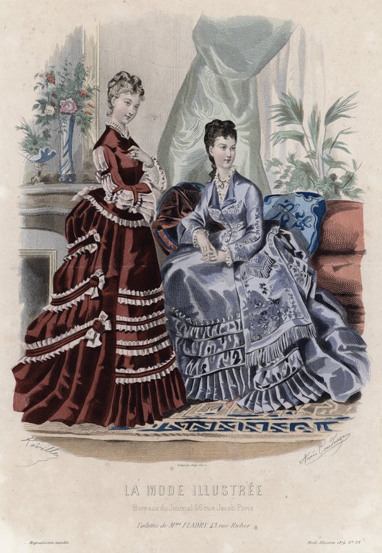 Francia divatlemez, 19. század vége alkotó: French School