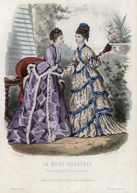 Francia divatlemez, 19. század vége alkotó: French School