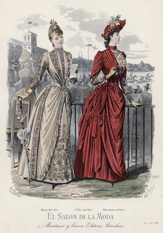 Francia divatlemez, 19. század vége alkotó: French School